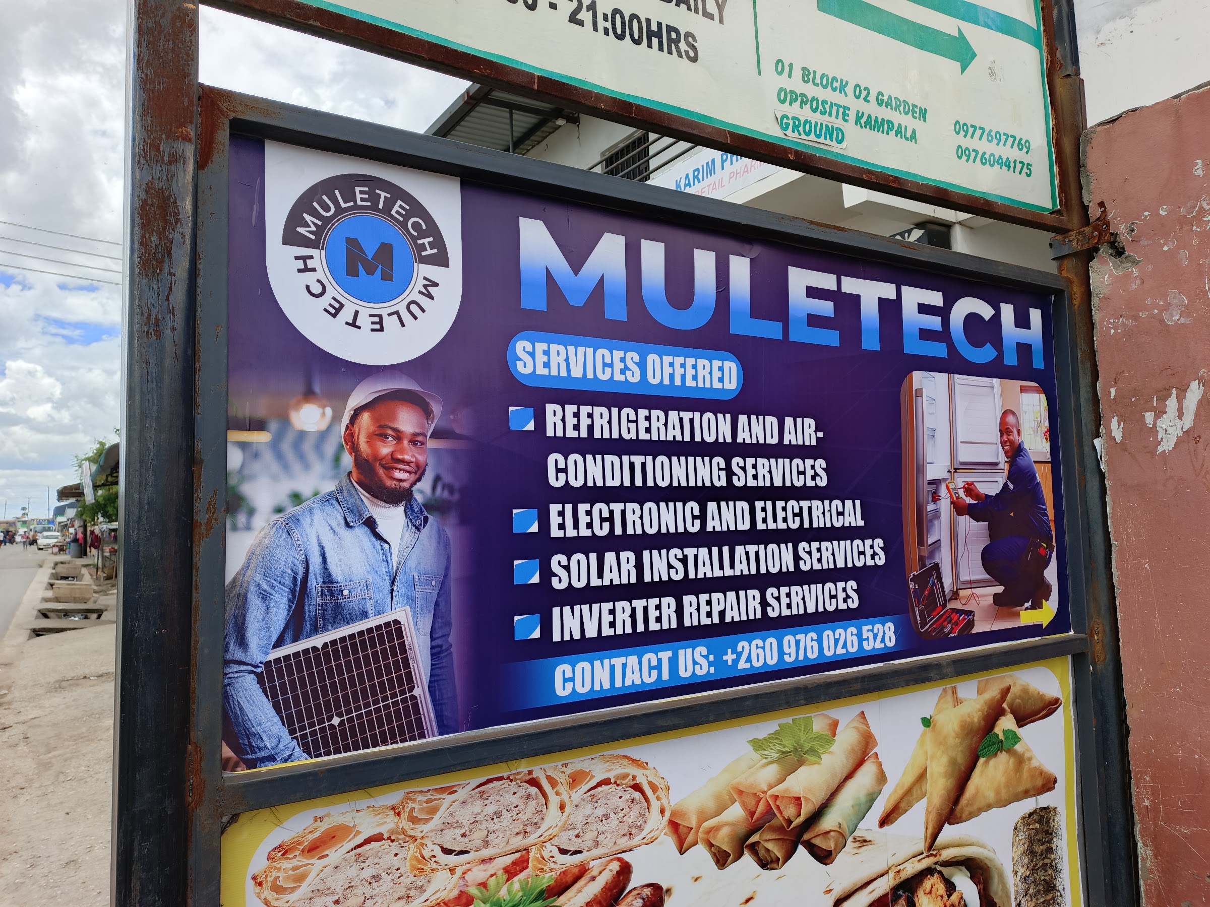 Outdoor services banner produced for Muletech